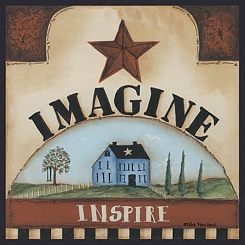 Imagine By Pat Fischer Art Print - 8 X 8-Penny Lane Publishing-The Village Merchant