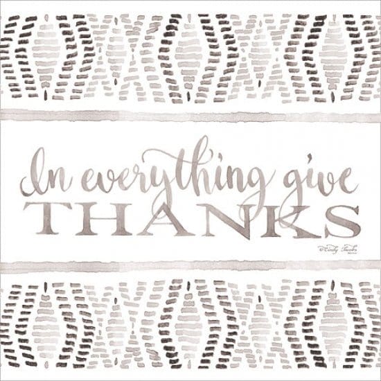 Penny Lane Publishing In Everything Give Thanks By Cindy Jacobs Art Print - 12 X 12