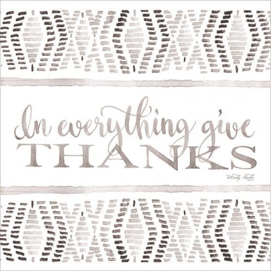 In Everything Give Thanks By Cindy Jacobs Art Print - 12 X 12-Penny Lane Publishing-The Village Merchant