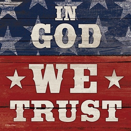 In God We Trust By Dee Dee Reynolds Art Print - 12 X 12-Penny Lane Publishing-The Village Merchant