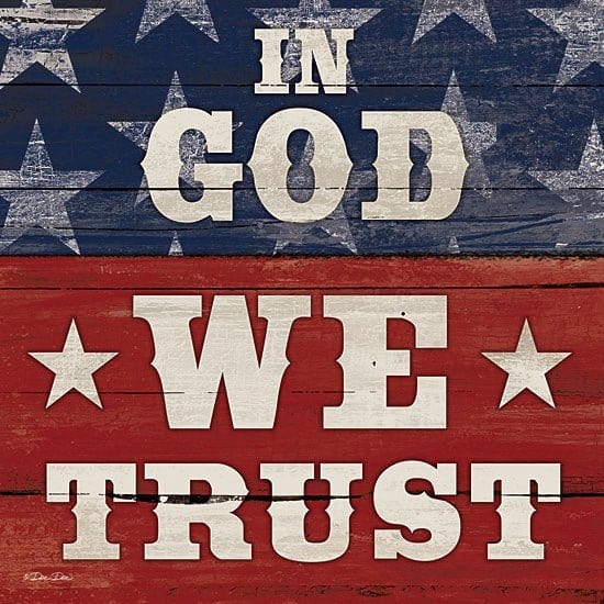 In God We Trust By Dee Dee Reynolds Art Print - 12 X 12-Penny Lane Publishing-The Village Merchant