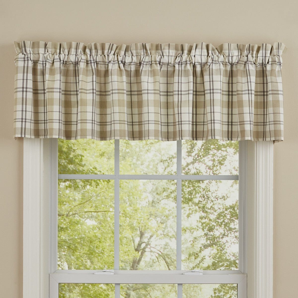 In The Meadow Plaid Valance Unlined-Park Designs-The Village Merchant