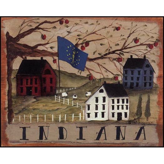 Indiana By Pat Fischer Art Print - 8 X 10-Penny Lane Publishing-The Village Merchant