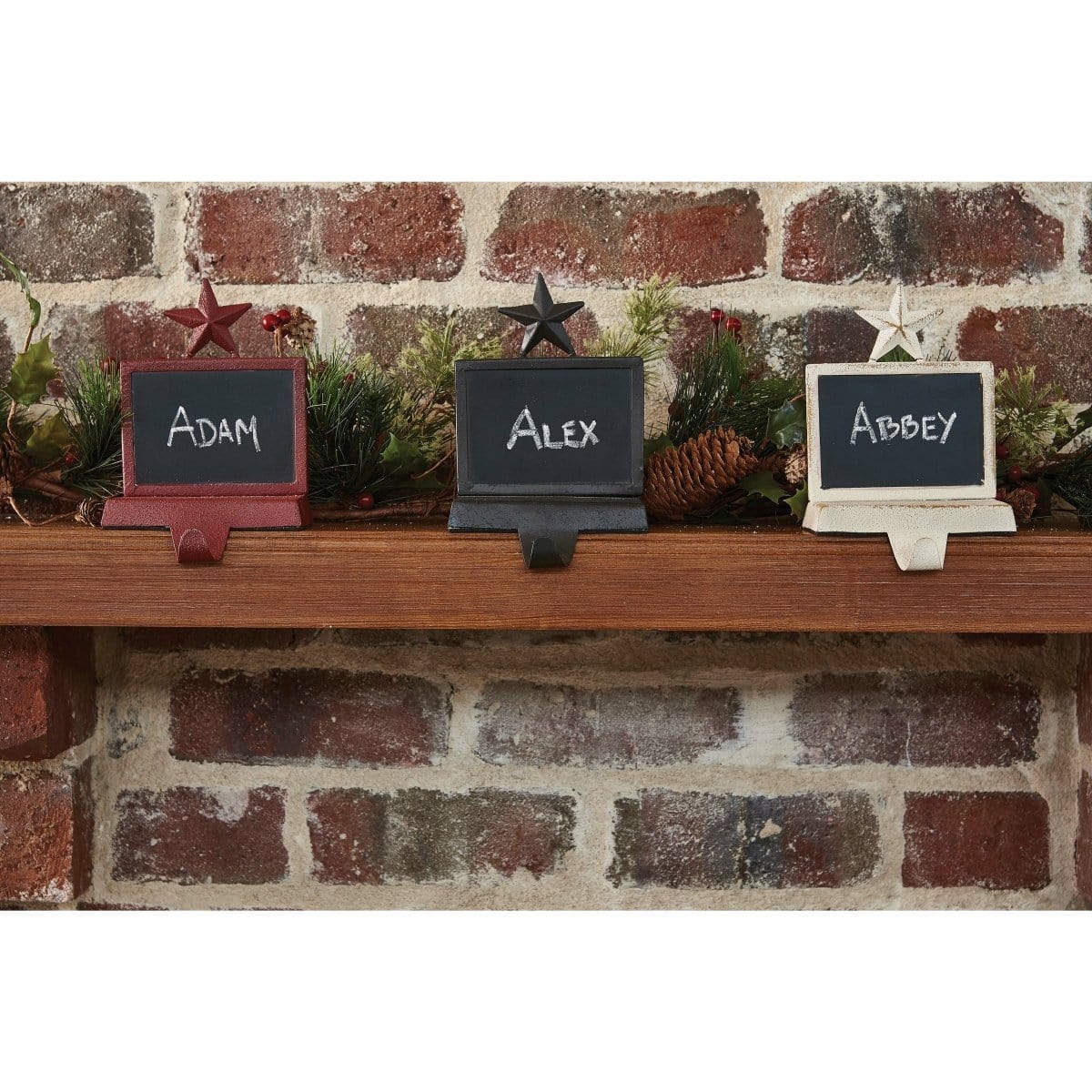 iron Chalkboard IN Black Stocking Holder-Park Designs-The Village Merchant