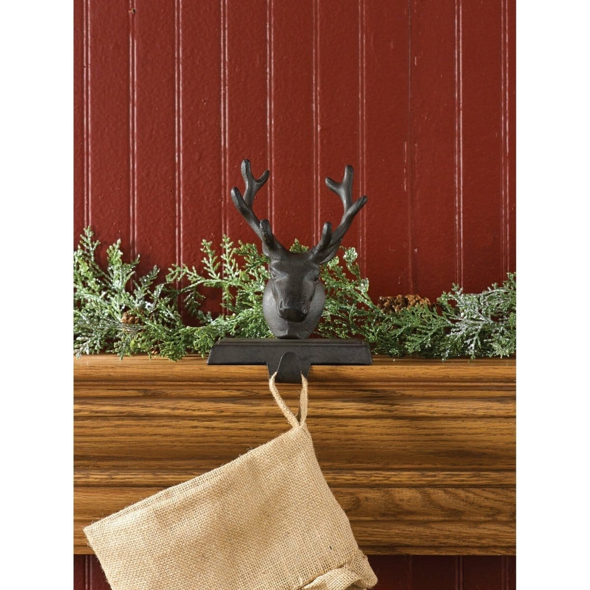 Iron Reindeer Stocking Holder-Park Designs-The Village Merchant