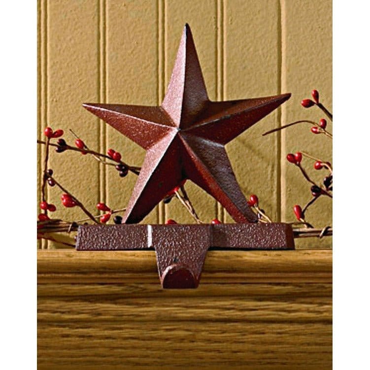 Iron Star In Red Stocking Holder-Park Designs-The Village Merchant