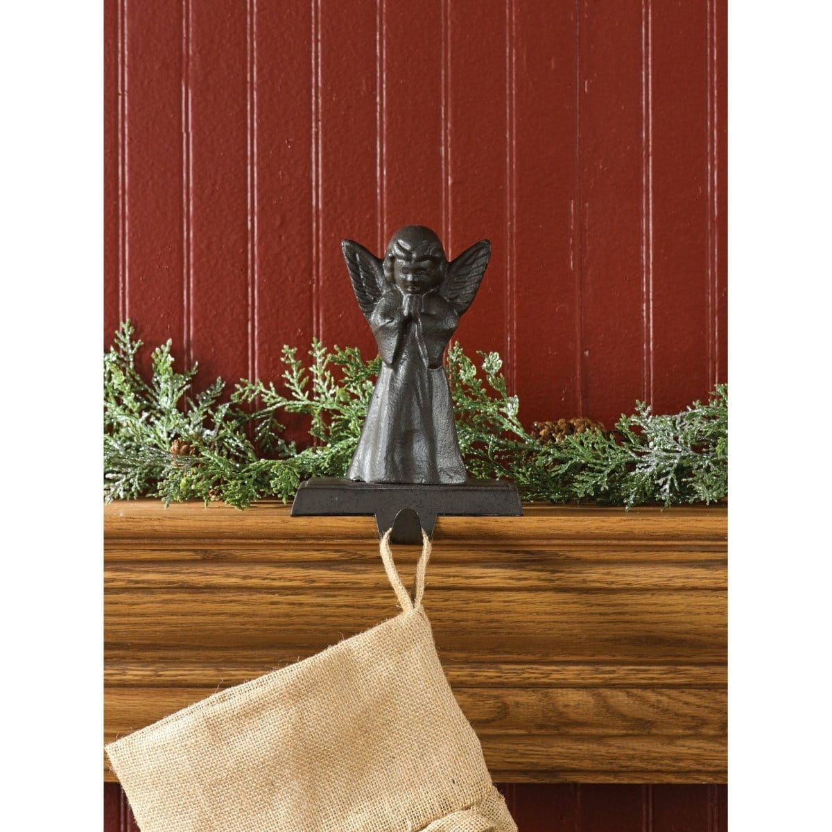 Iron Vintage Angel Stocking Holder-Park Designs-The Village Merchant