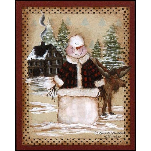 It Moose Be Christmas By Pat Fischer Art Print - 8 X 10-Penny Lane Publishing-The Village Merchant