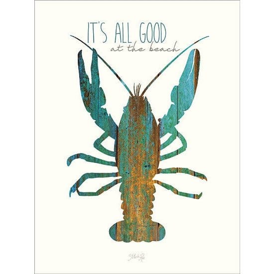 Penny Lane Publishing It's All Good At The Beach By Marla Rae Art Print - 12 X 12