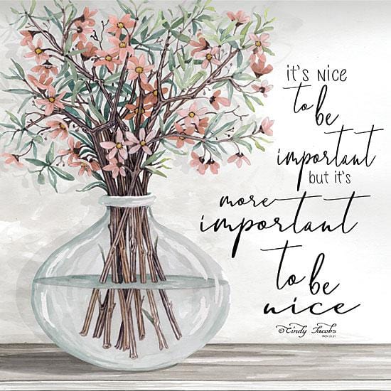 Its' Important To Be Nice By Cindy Jacobs Art Print - 12 X 12-Penny Lane Publishing-The Village Merchant