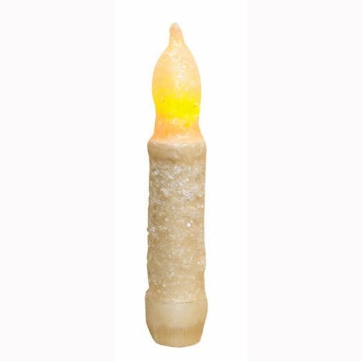 Ivory LED Battery Candle Light Taper 4" High - Timer Feature-Craft Wholesalers-The Village Merchant