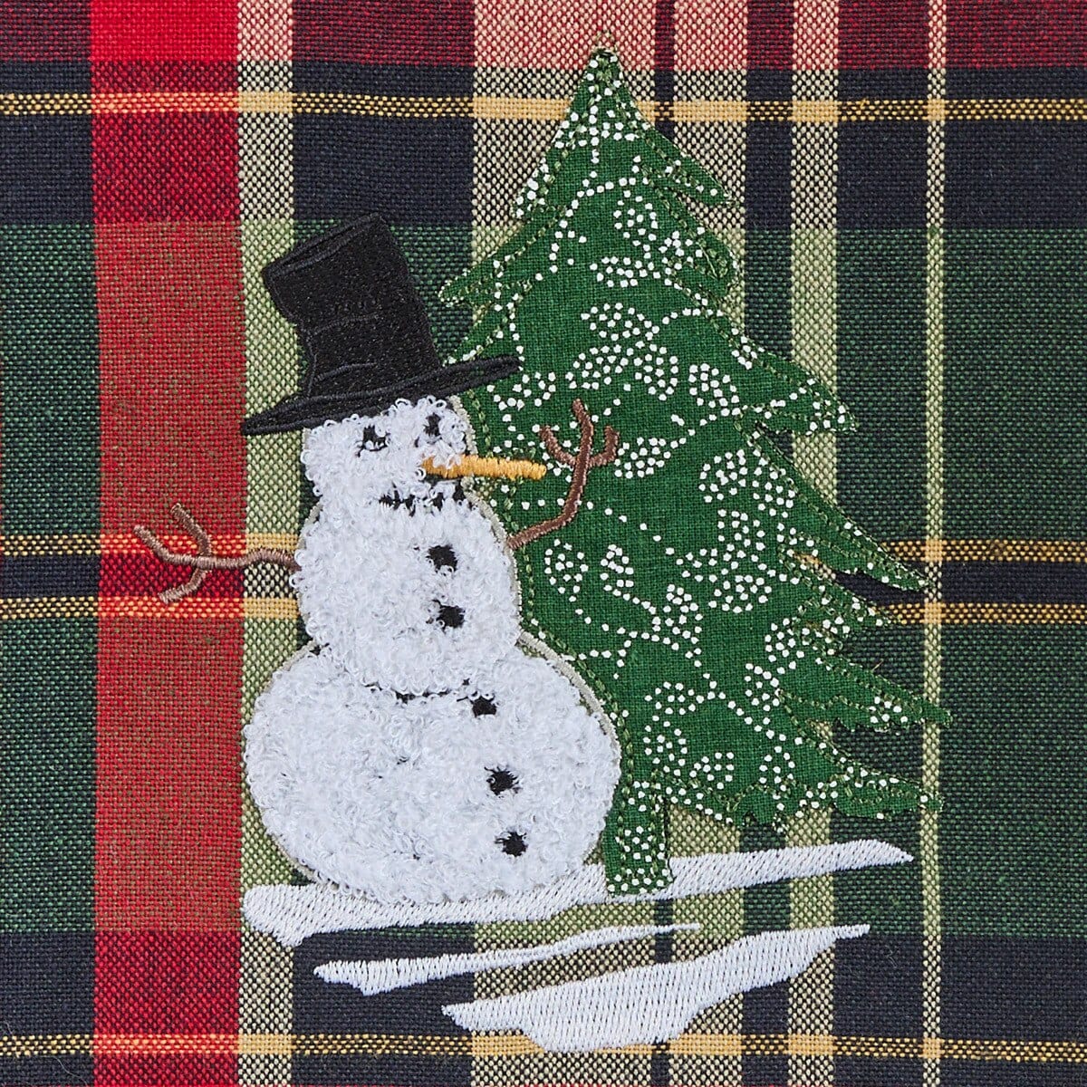 Jack Frost Plaid Decorative Towel