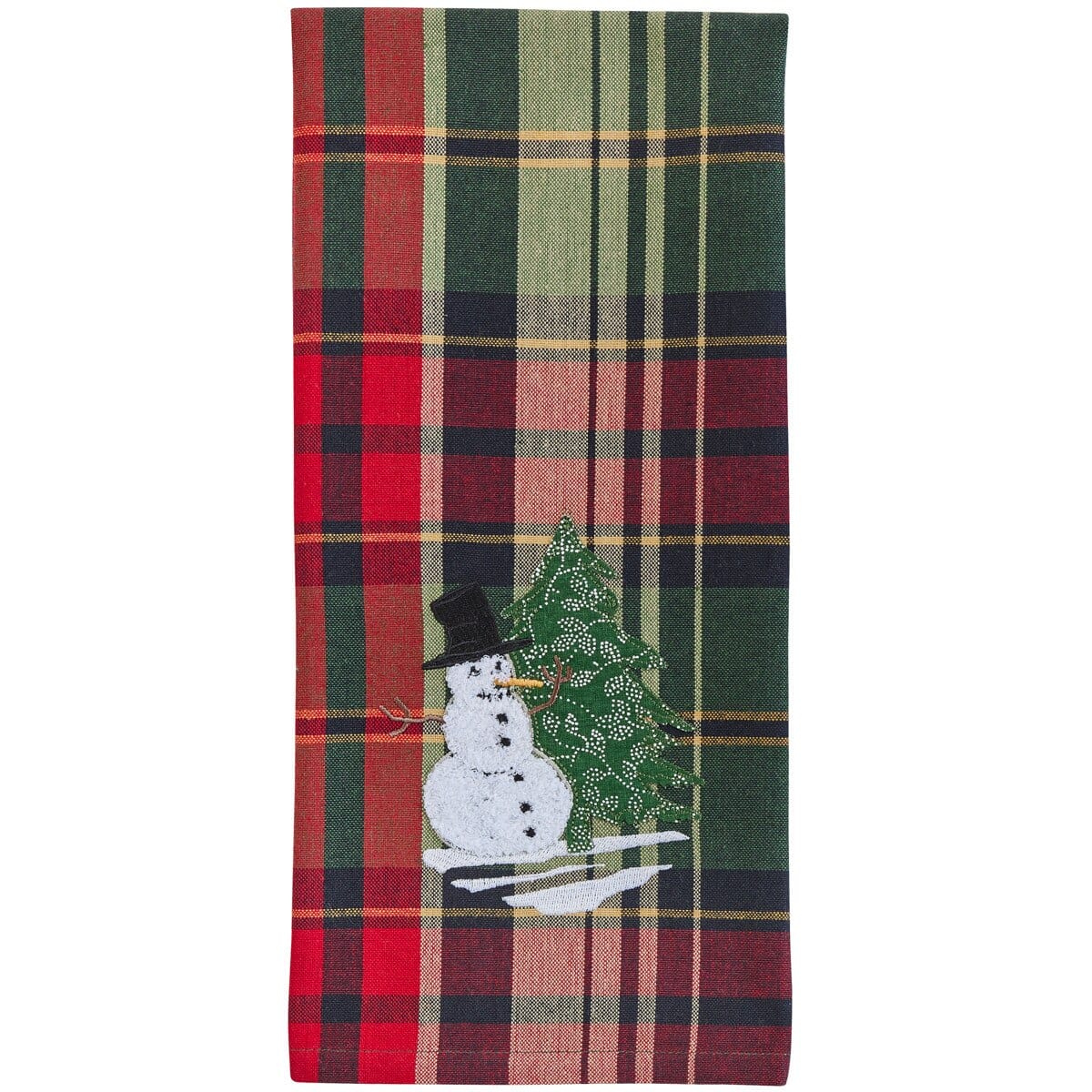 Jack Frost Plaid Decorative Towel