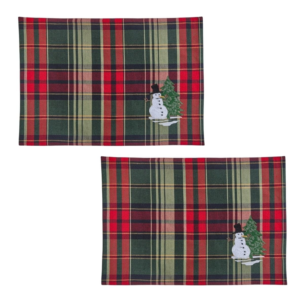 Jack Frost Plaid Placemat Set of 2
