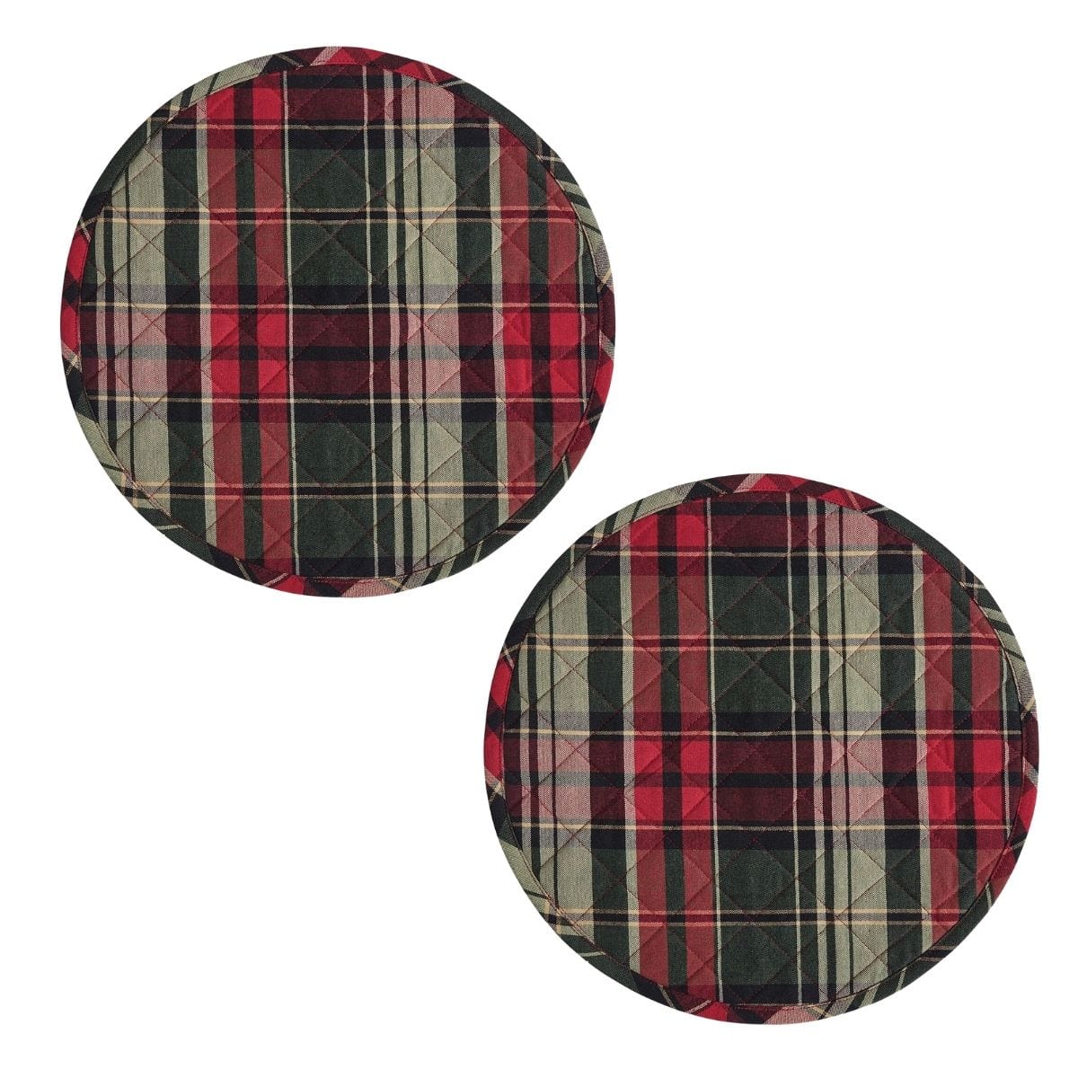 Jack Frost Quilted Placemat Round Set of 2