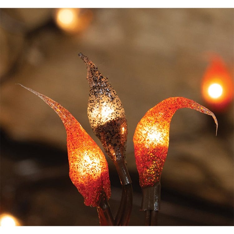 Jack-O-Lantern Silicone Dipped Light String 20 Count Electric-Craft Wholesalers-The Village Merchant