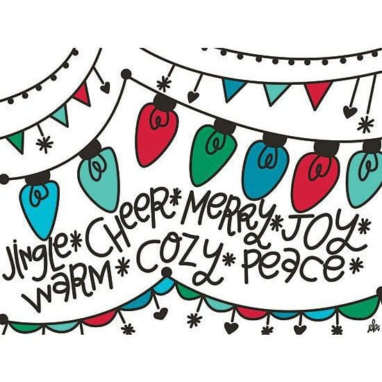 Jingle Cheer Merry Joy By Erin Barrett Art Print - 12 X 16-Penny Lane Publishing-The Village Merchant