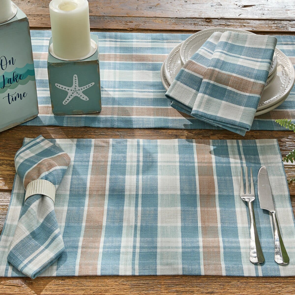 Park Designs Jordan Plaid Napkin Set of 2