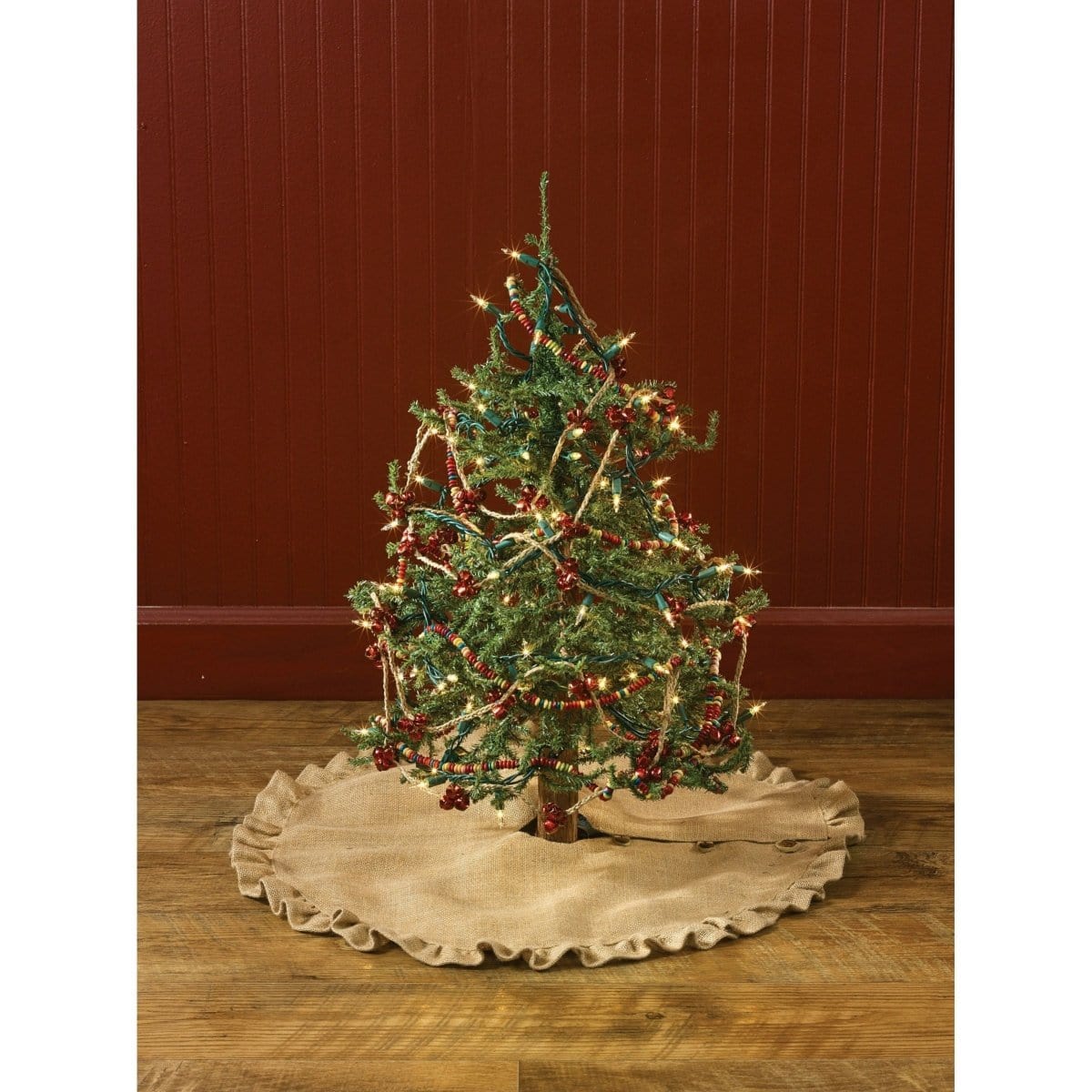 Jute Burlap Tree Skirt 60" Diameter Round-Park Designs-The Village Merchant