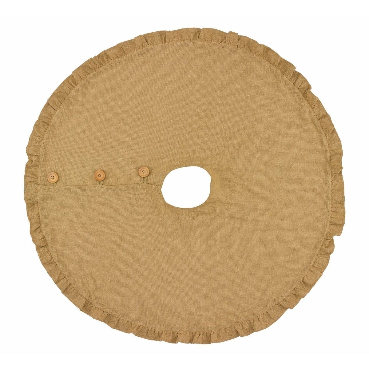 Jute Burlap Tree Skirt 60" Diameter Round-Park Designs-The Village Merchant