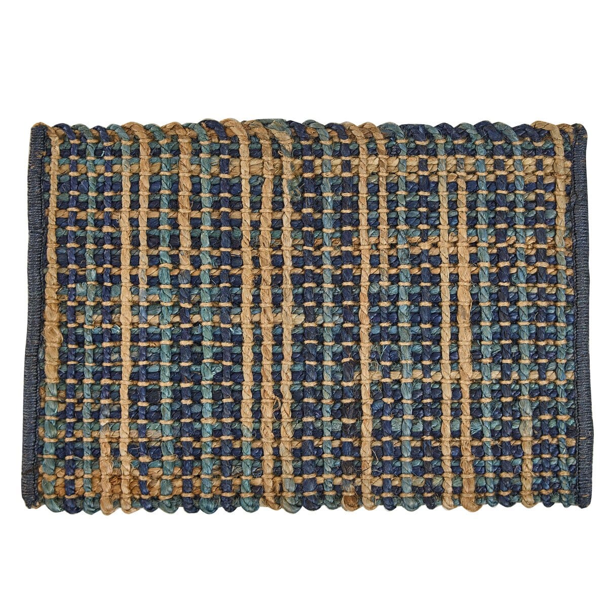Park Designs Placemat Kaleidoscope in Blue Woven Placemat Rectangle Set of 2