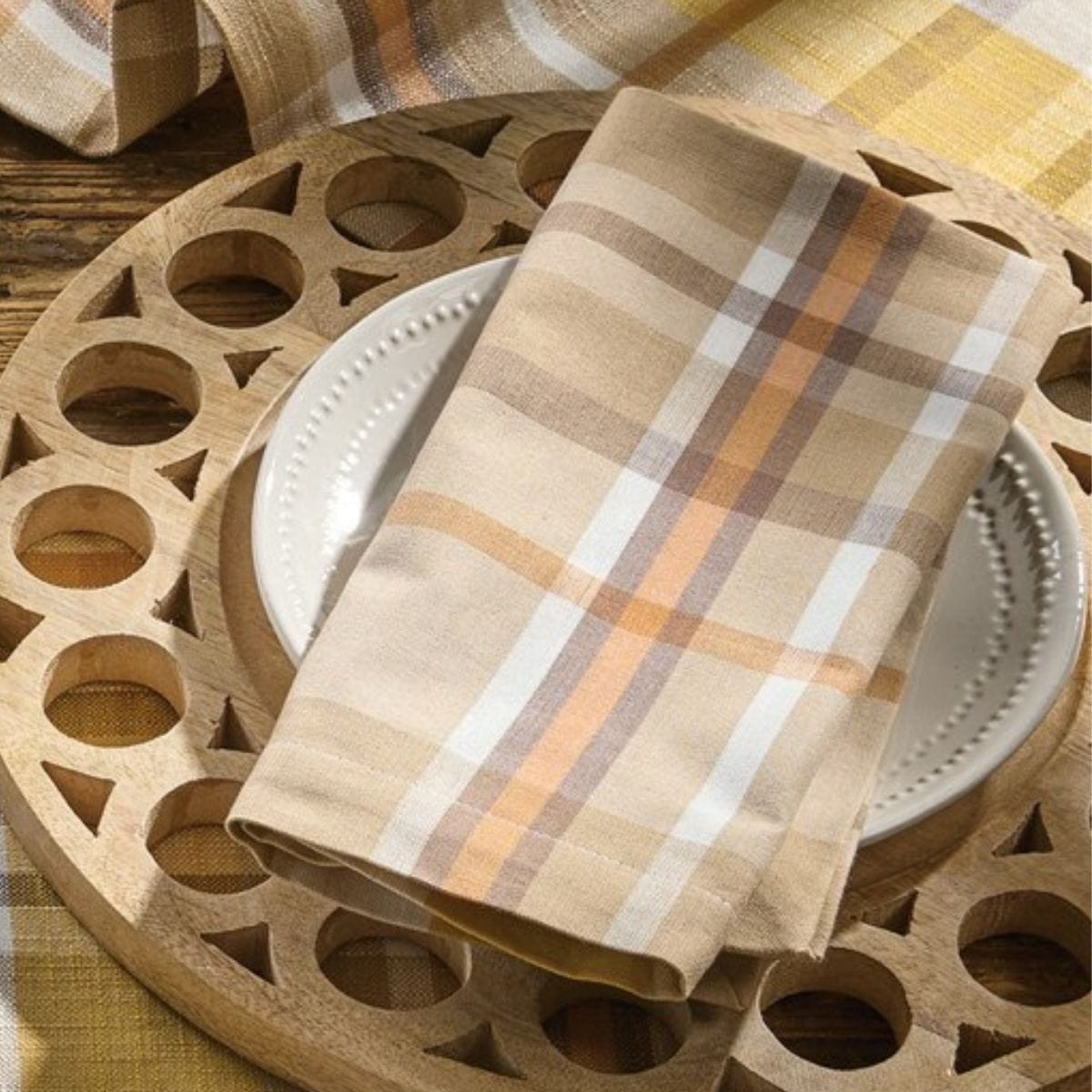 Keaton Plaid Napkin Set of 2