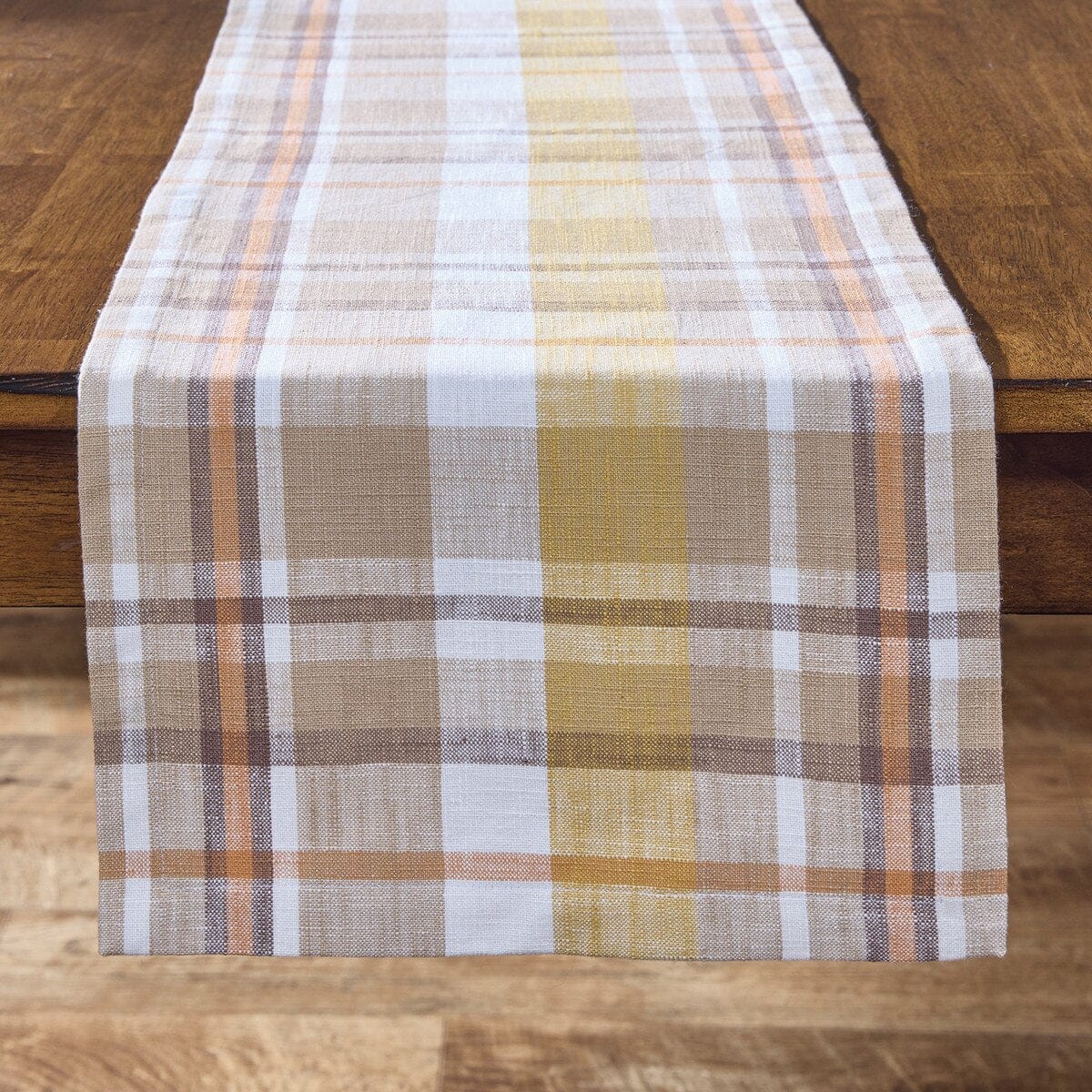 Keaton Plaid Table Runner 54'' Long