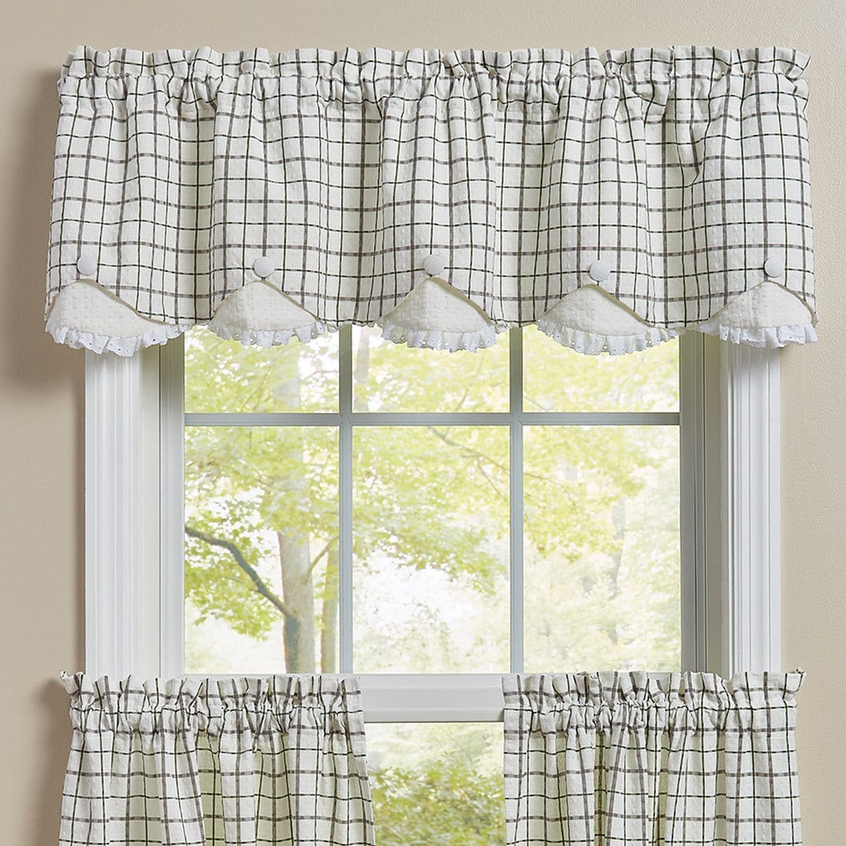 Kindred Scalloped Valance Lined-Park Designs-The Village Merchant