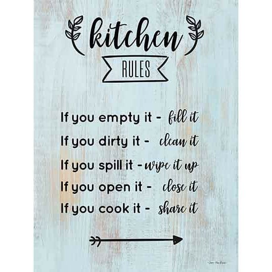 Kitchen Rules By Seven Trees Art Print - 12 X 16-Penny Lane Publishing-The Village Merchant