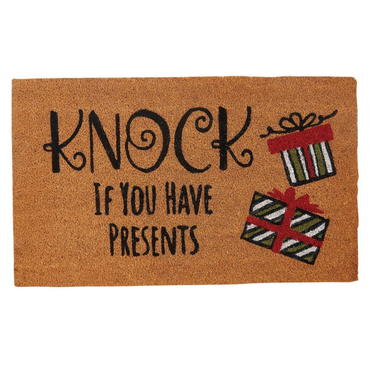 Knock If You Have Presents Doormat Rectangle-Park Designs-The Village Merchant