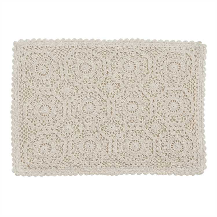 Lace in Cream Placemat-Park Designs-The Village Merchant