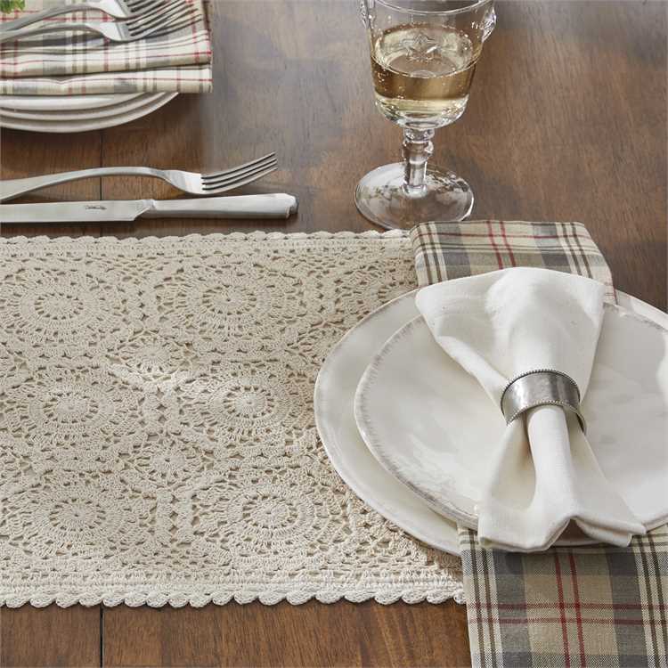 Lace in Cream Placemat-Park Designs-The Village Merchant