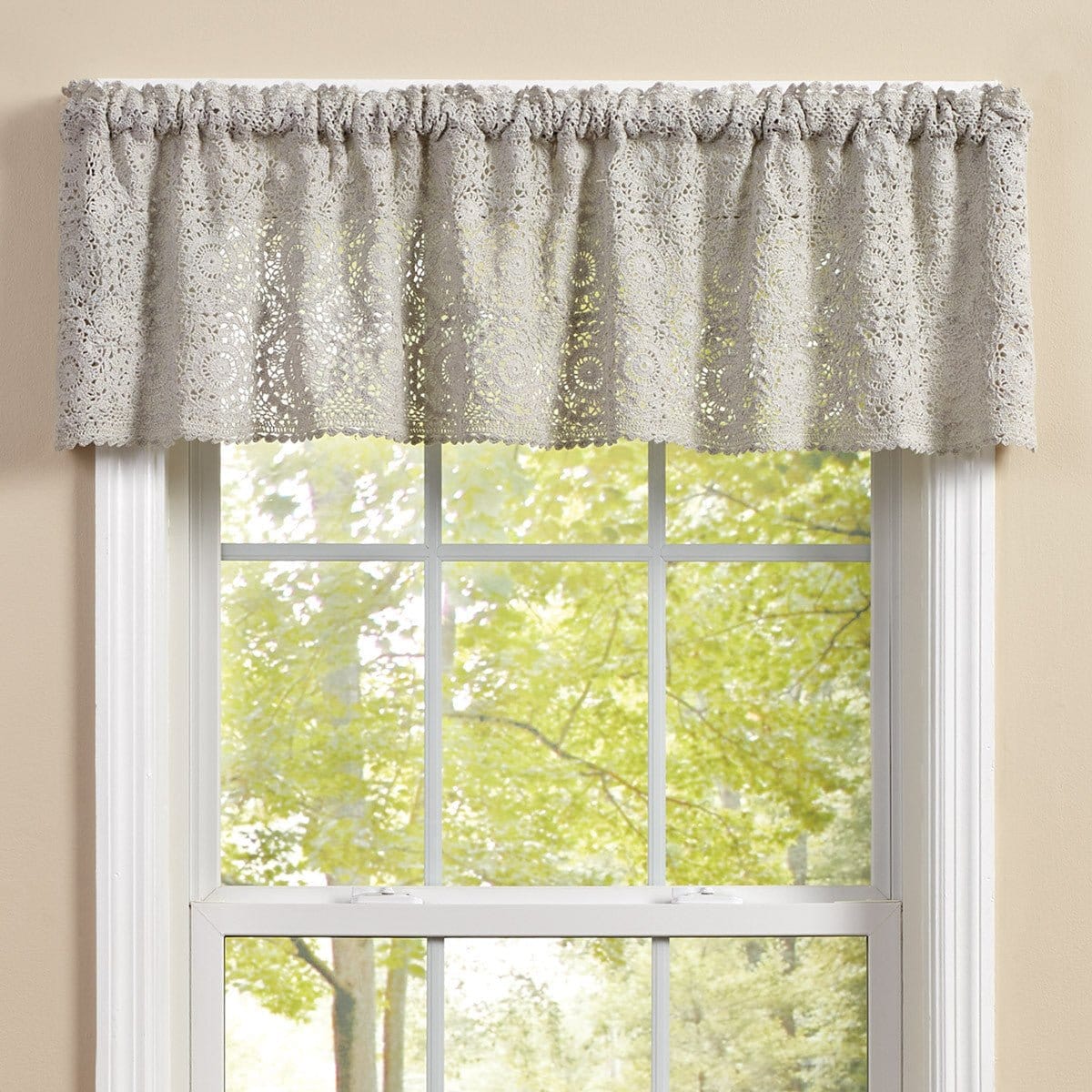 Lace In Mist Valance Unlined-Park Designs-The Village Merchant