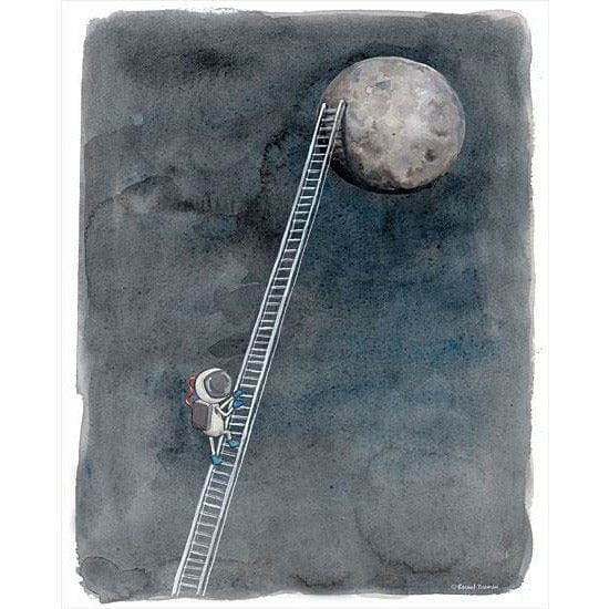 Penny Lane Publishing Ladder To The Moon By Rachel Nieman Art Print - 12 X 16