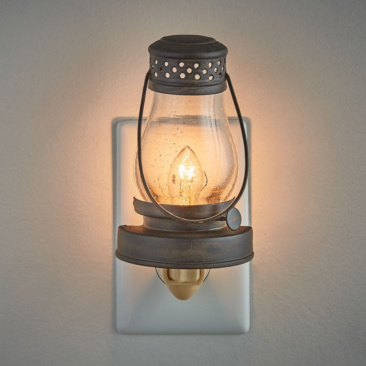 Lantern With Glass Night Light-Park Designs-The Village Merchant