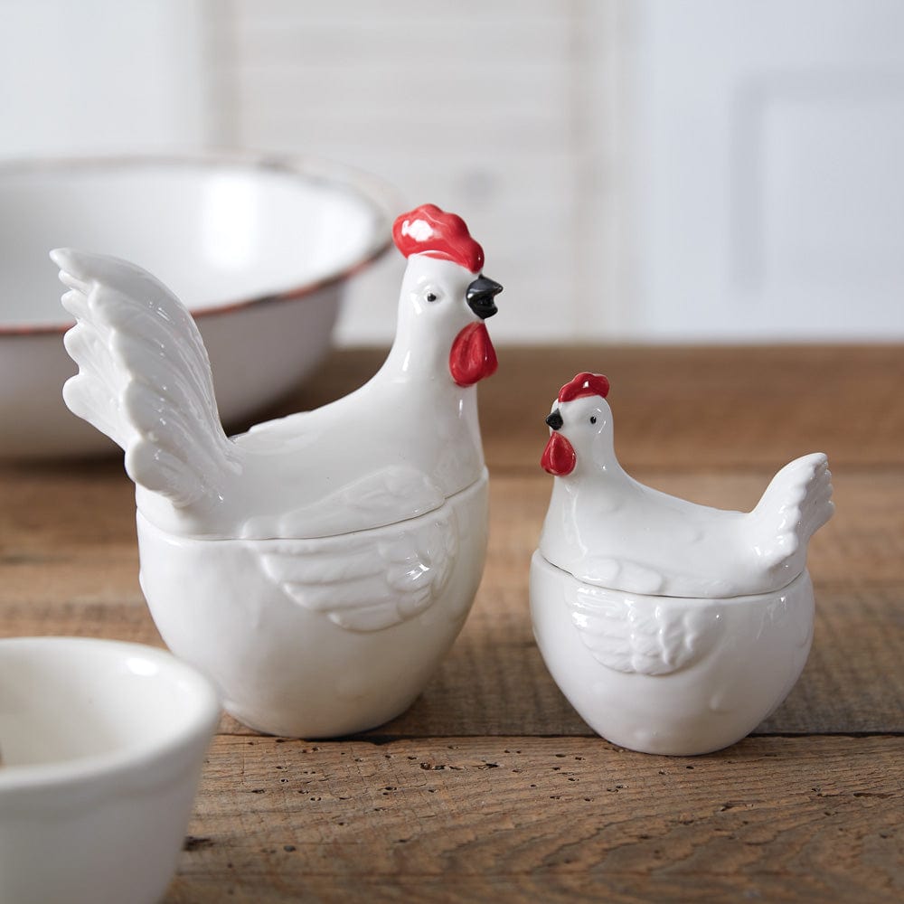 Large Rooster Ceramic Container