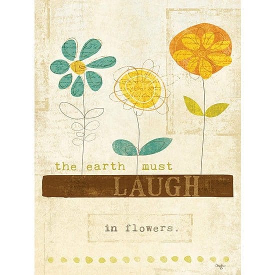 Laugh In Flowers By Mollie B Right Art Print - 18 X 24-Penny Lane Publishing-The Village Merchant