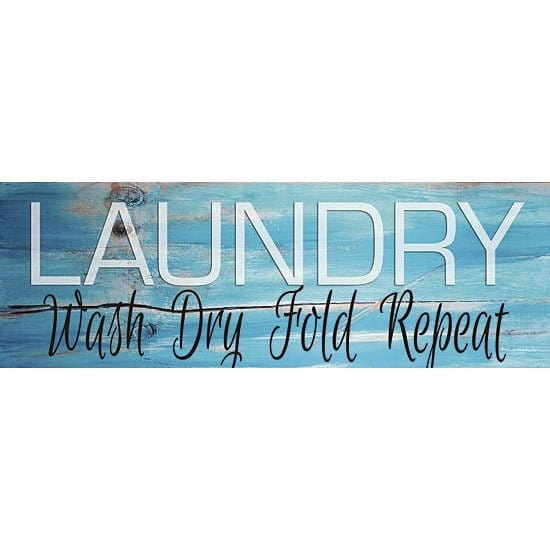 Laundry - Wash, Dry, Fold, Repeat By Cindy Jacobs Art Print - 6 X 18-Penny Lane Publishing-The Village Merchant