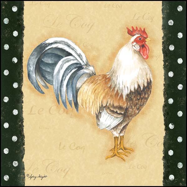 Le Coq By Sydney Wright Art Print - 12 X 12-Penny Lane Publishing-The Village Merchant