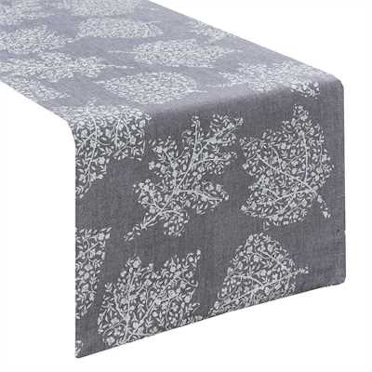 Leaf Filigree Printed Table Runner 42&quot; Long-Park Designs-The Village Merchant