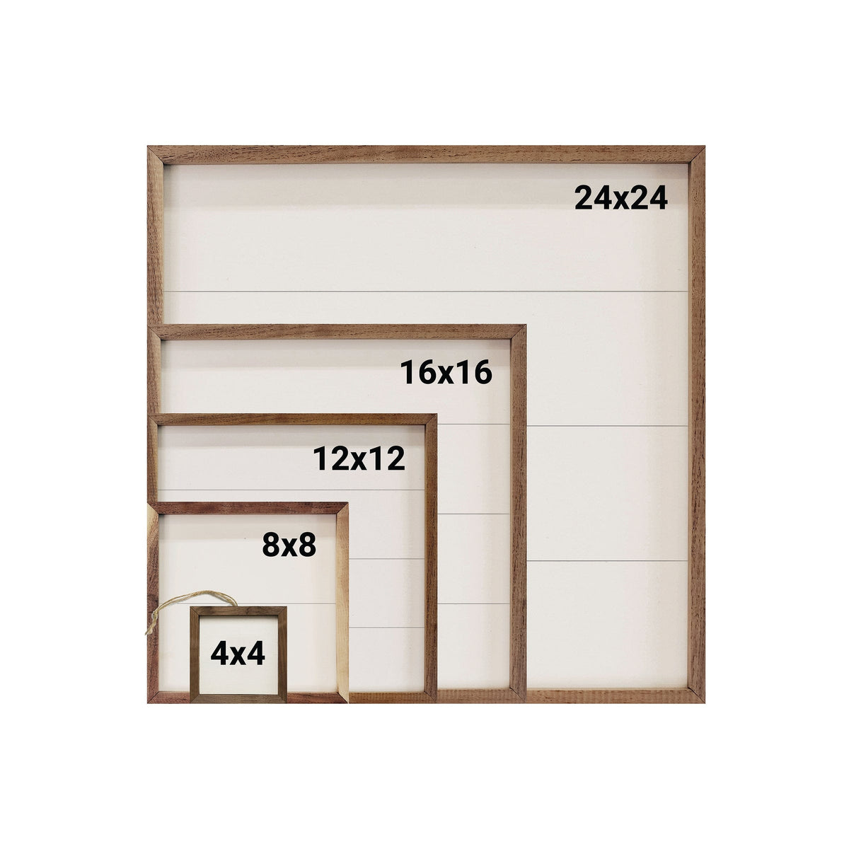Kendrick Home Walnut Frames Leaf Pattern Orange And White Printed and Framed Wall Sign