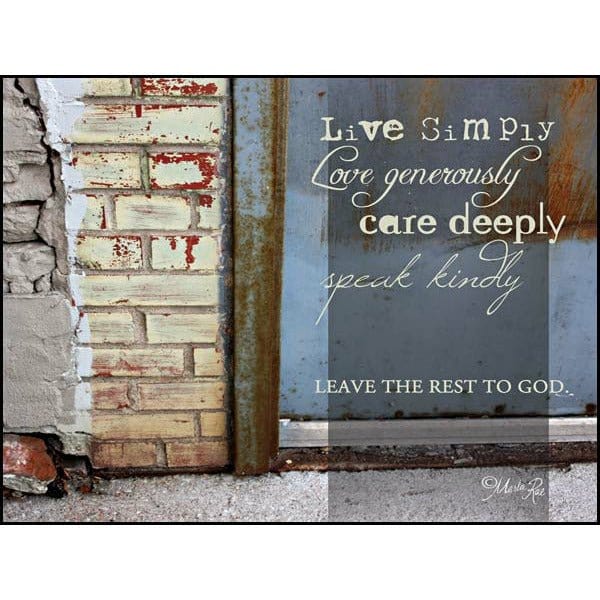 Leave The Rest To God By Marla Rae Art Print - 12 X 16-Penny Lane Publishing-The Village Merchant