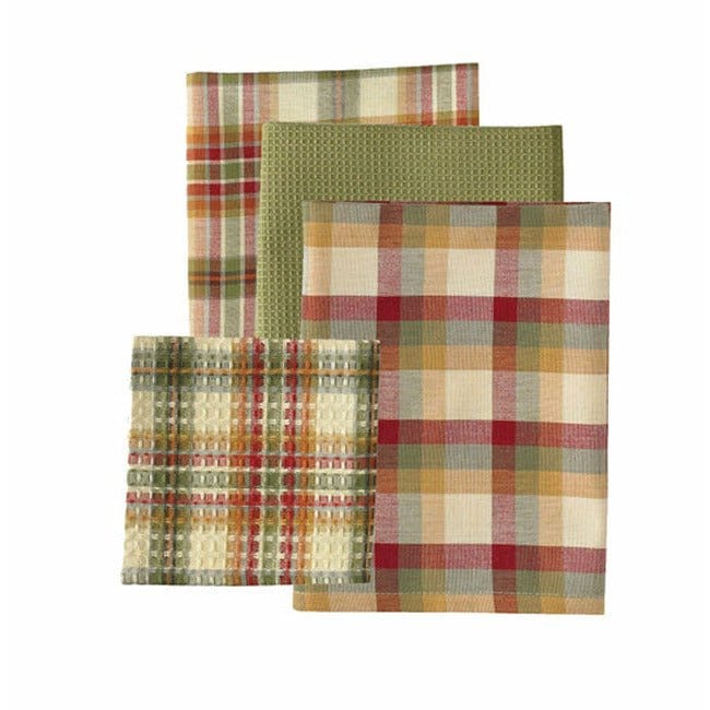 Park Designs Lemon Pepper Dishtowel & Dishcloth Set 4 Pieces - 3 DT & 1 DC