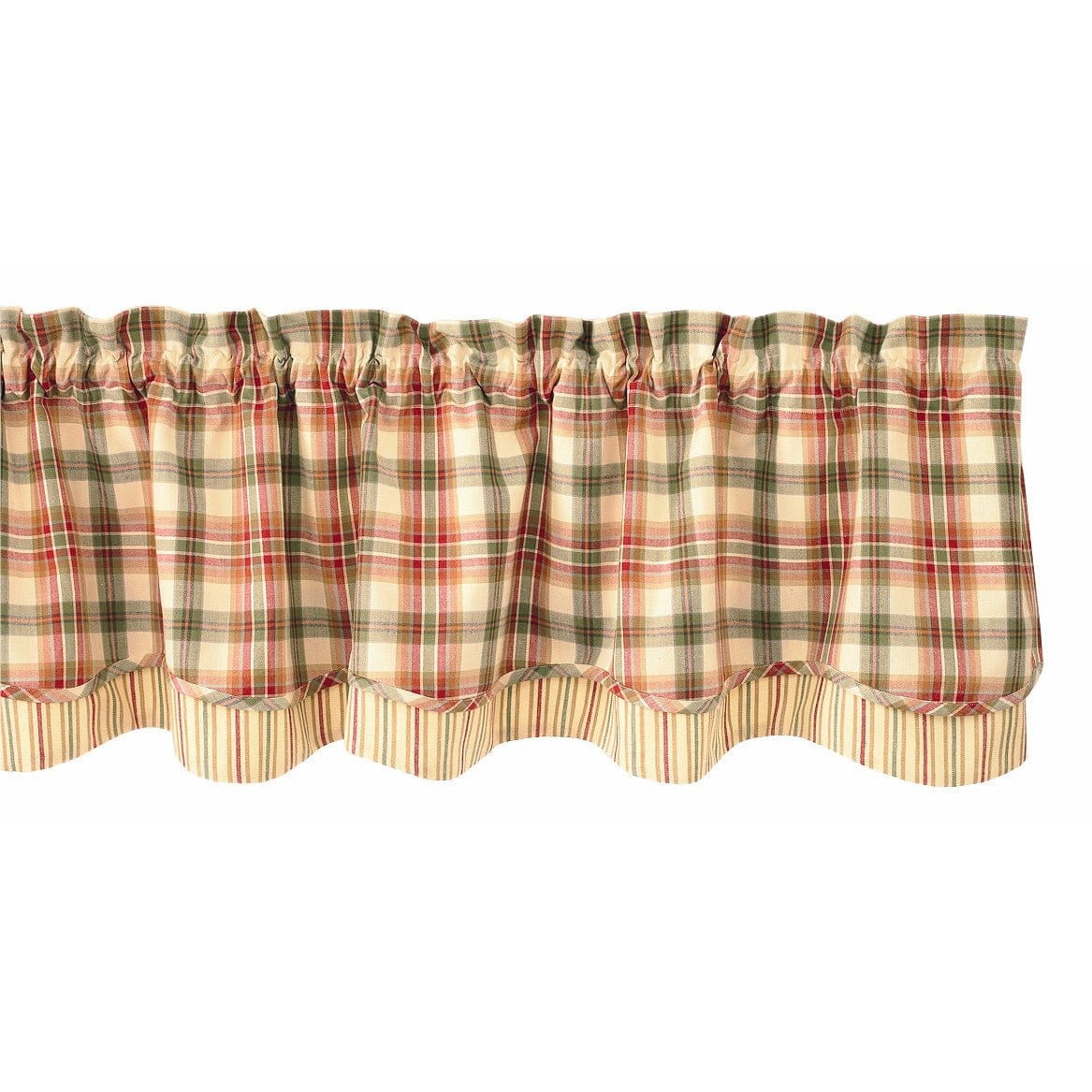 Lemon Pepper Layered Valance Lined-Park Designs-The Village Merchant