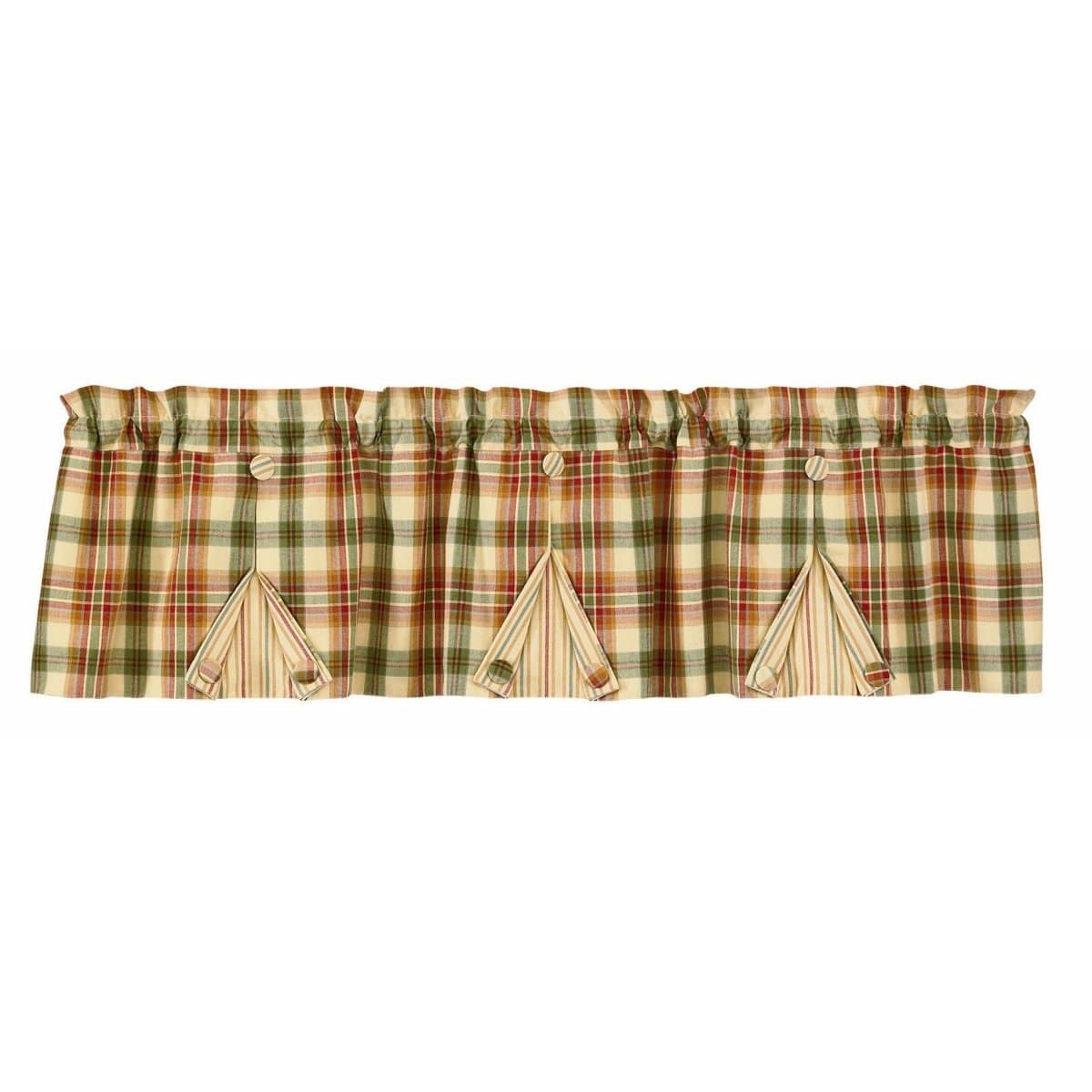 Lemon Pepper Pleated Valance Lined-Park Designs-The Village Merchant