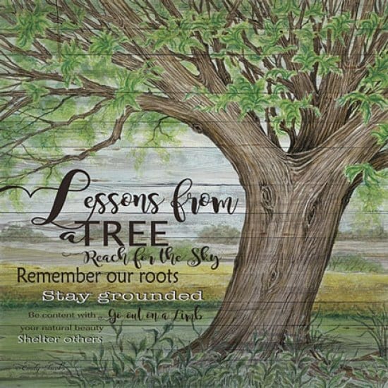 Lessons For A Tree By Cindy Jacobs Art Print - 12 X 12-Penny Lane Publishing-The Village Merchant