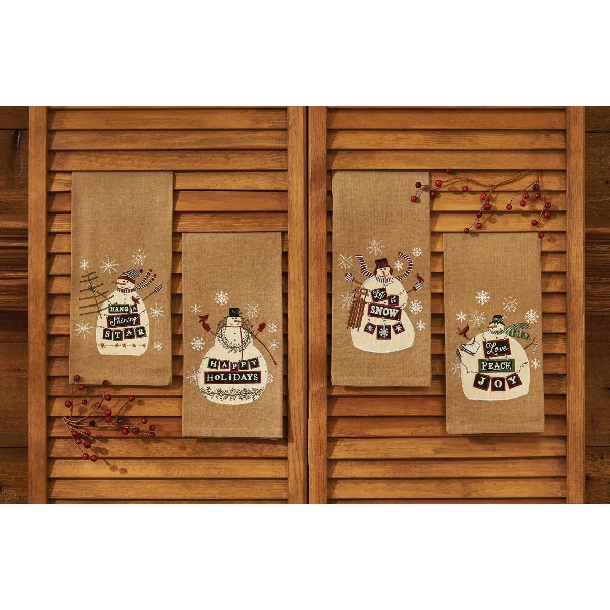 Let It Snow Decorative Towel-Park Designs-The Village Merchant