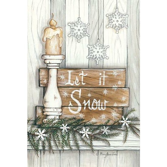 Let It Snow Snowflakes By Mary Ann June Art Print - 12 X 18-Penny Lane Publishing-The Village Merchant
