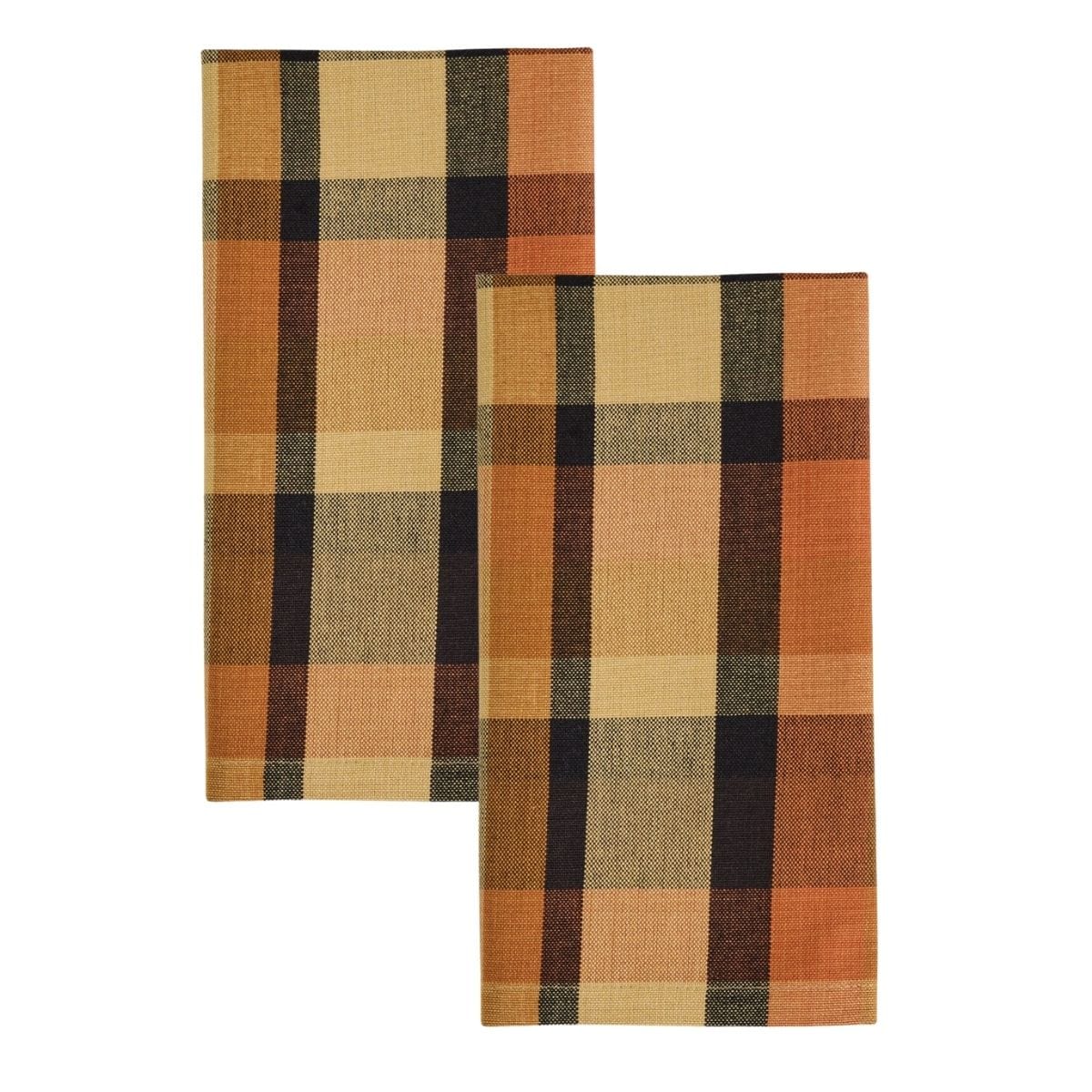 Let's Go Pickin' Plaid Napkin Set of 2