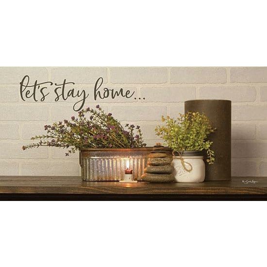 Let&#39;s Stay Home By Susie Boyer Art Print - 9 X 18-Penny Lane Publishing-The Village Merchant